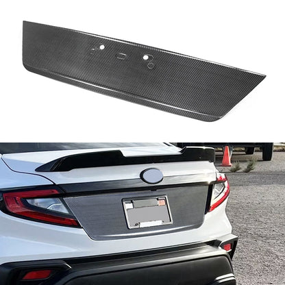 2022-25 Subaru WRX VB Trunk Carbon Fiber License Plate Backing Cover