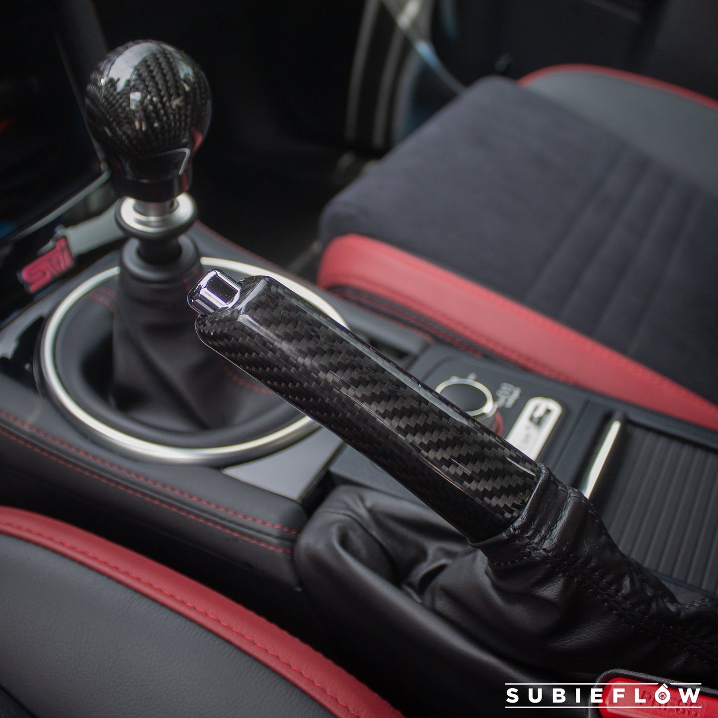 2008-2024 Subaru WRX/STi Black Carbon Fiber Ebrake Handle 2013-20 BRZ/FR-S - SubieFlow