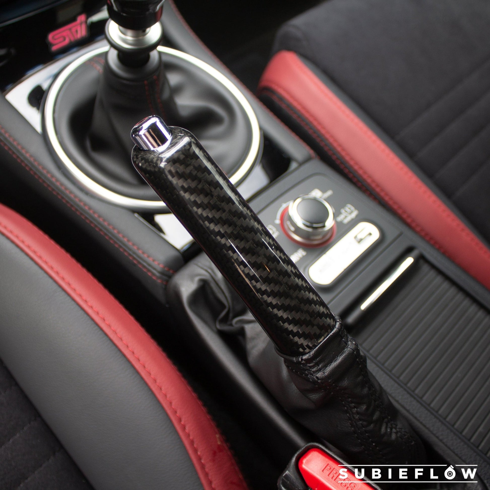 2008-2024 Subaru WRX/STi Black Carbon Fiber Ebrake Handle 2013-20 BRZ/FR-S - SubieFlow