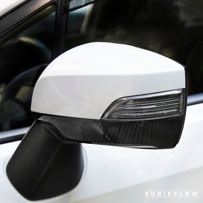 2015-21 Carbon Fiber Lower Mirror Covers - SubieFlow