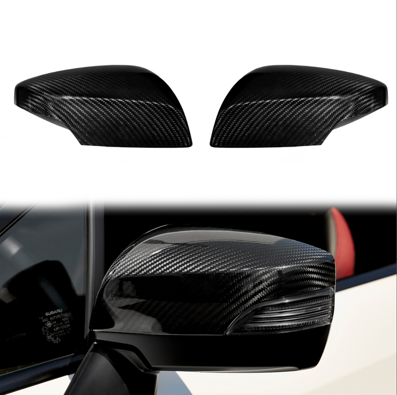 2015-21 Carbon Fiber Mirror Covers - SubieFlow