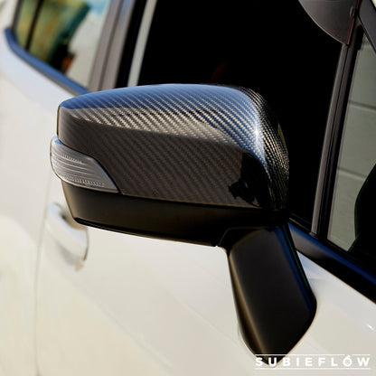 2015-21 Carbon Fiber Mirror Covers - SubieFlow