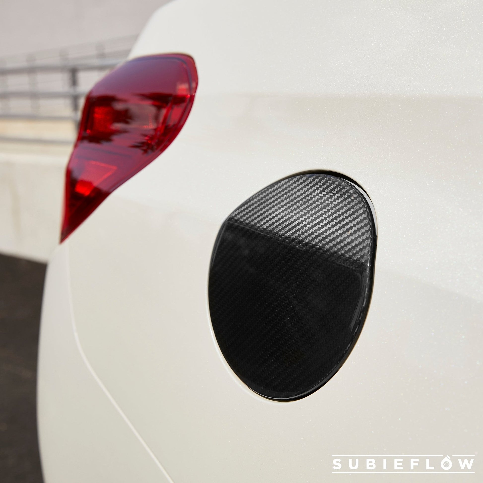 2015-21 WRX STI Carbon Fiber Gas Cap Fuel Cover Subaru - SubieFlow