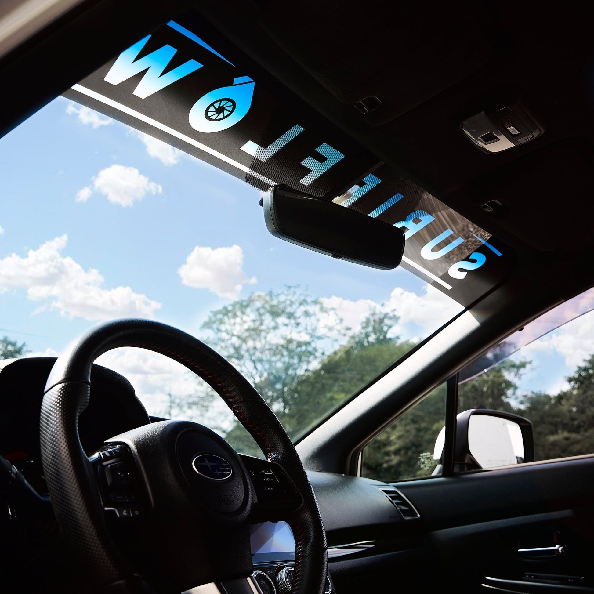 Reverse Cut Windshield Banners - SubieFlow