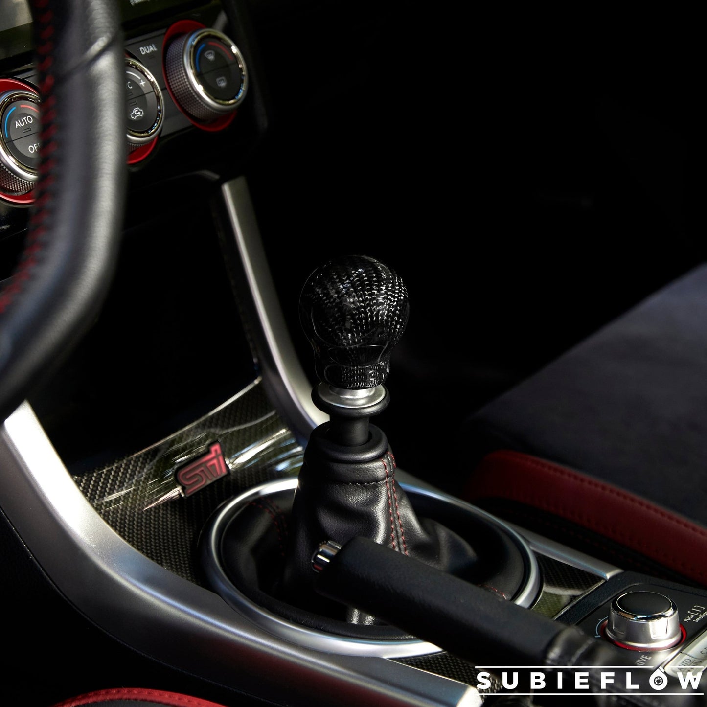 V1 Black Carbon Fiber Shift Knob - SubieFlow