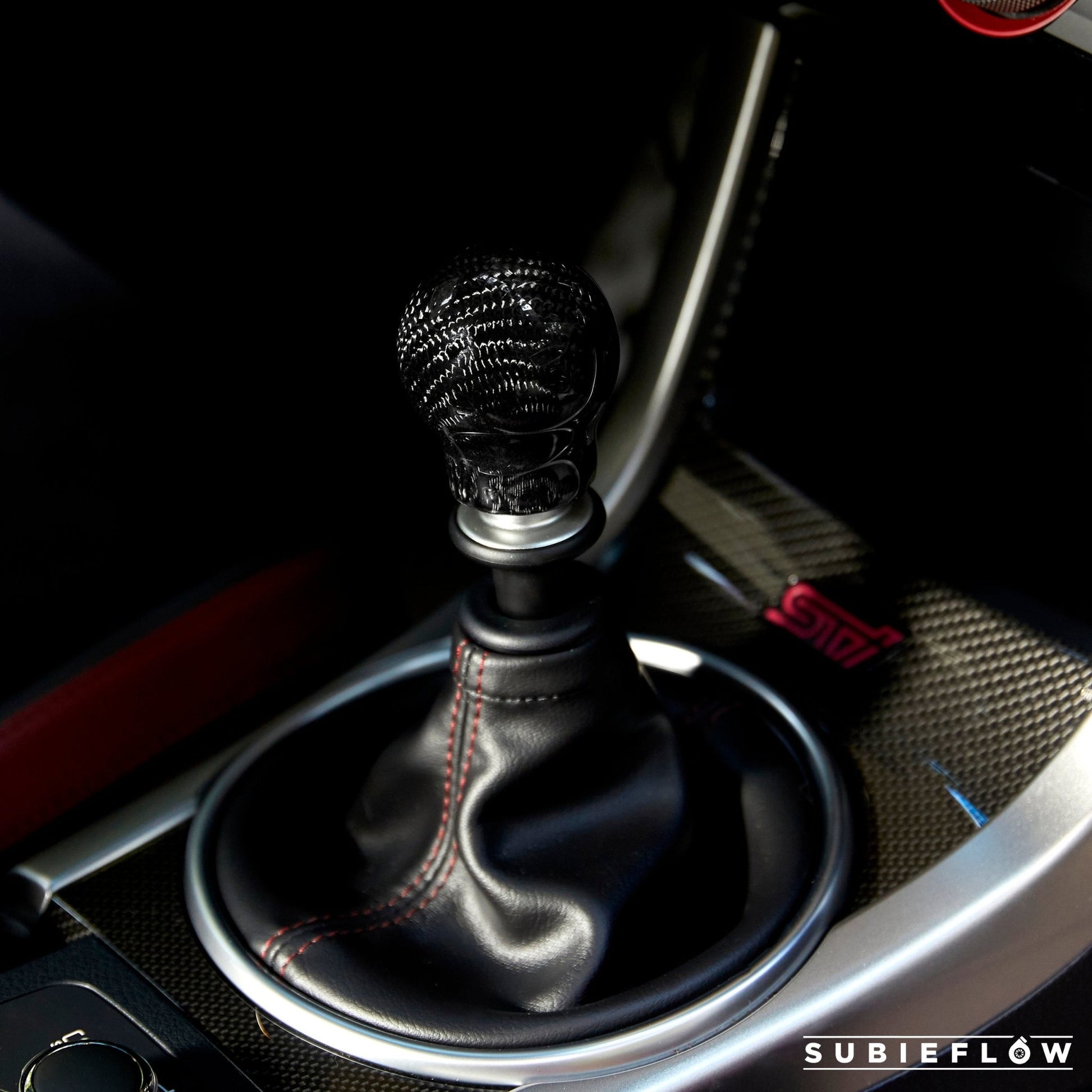 V1 Black Carbon Fiber Shift Knob - SubieFlow