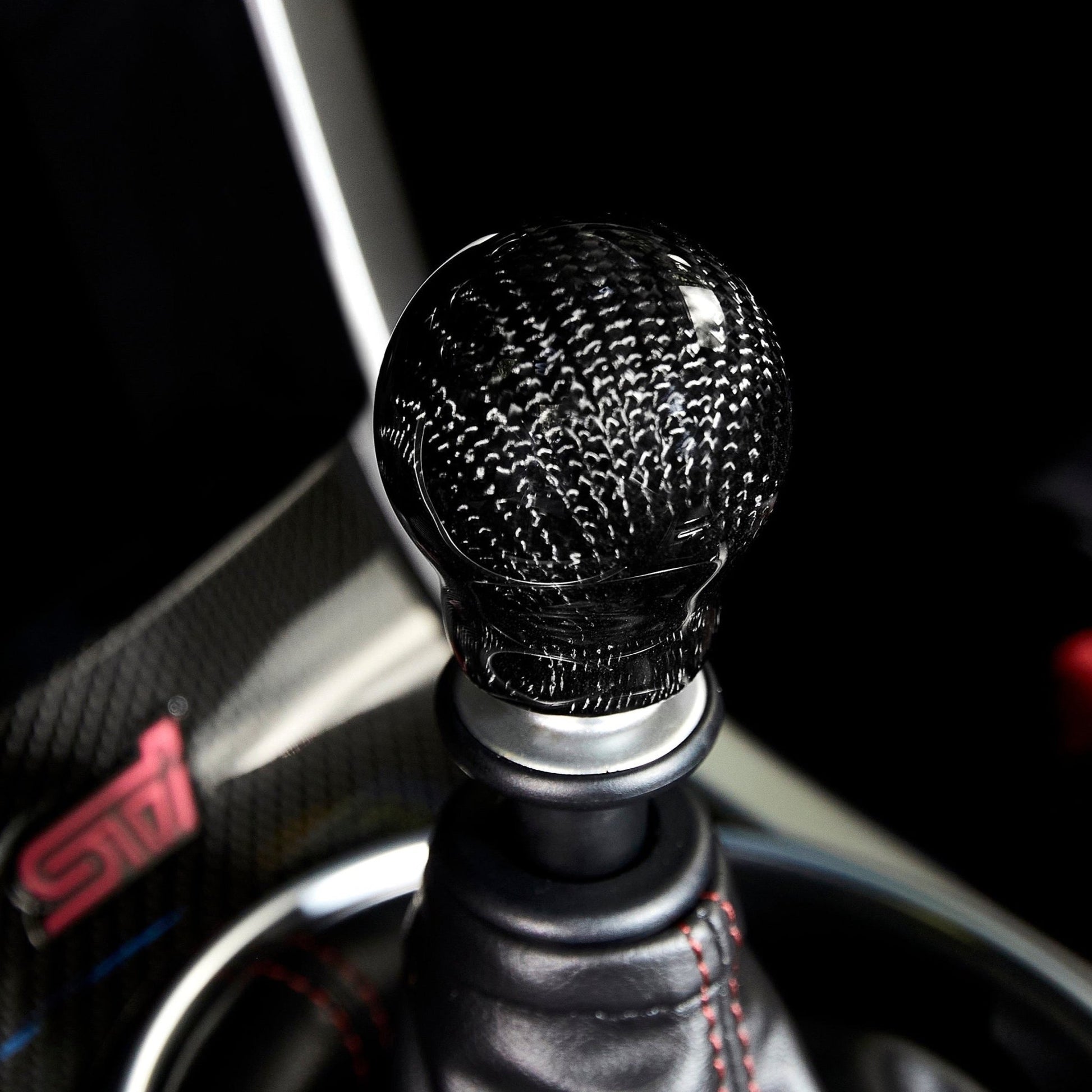 V1 Black Carbon Fiber Shift Knob - SubieFlow