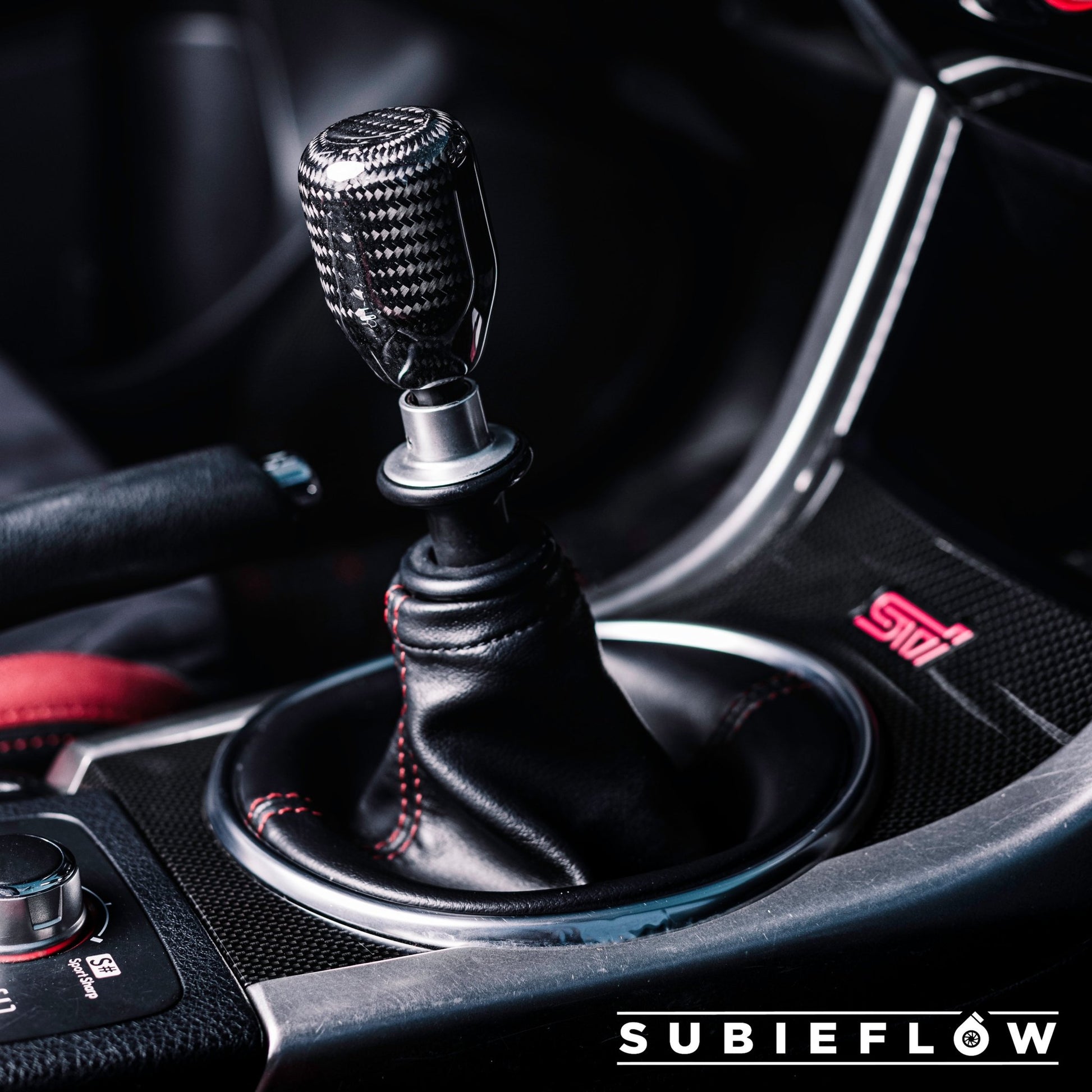 V2 Black Carbon Fiber Shift Knob - SubieFlow